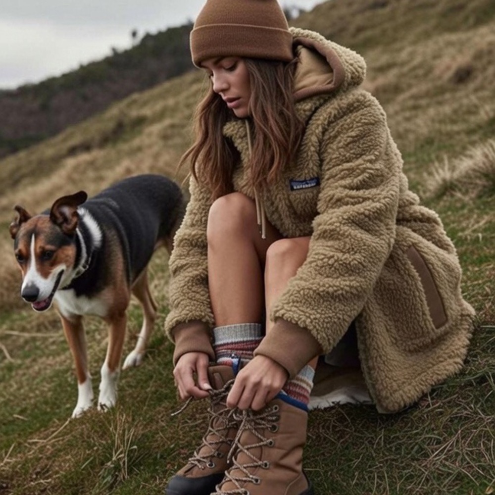 Free People x Patagonia Ranch Chore Weather Jacket coat Yellowstone shearling